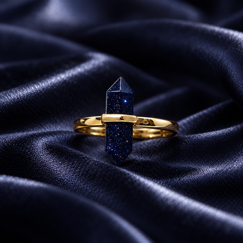 Blue Sandstone Starry Dream Ring – Confidence, Focus & Lucky Light
