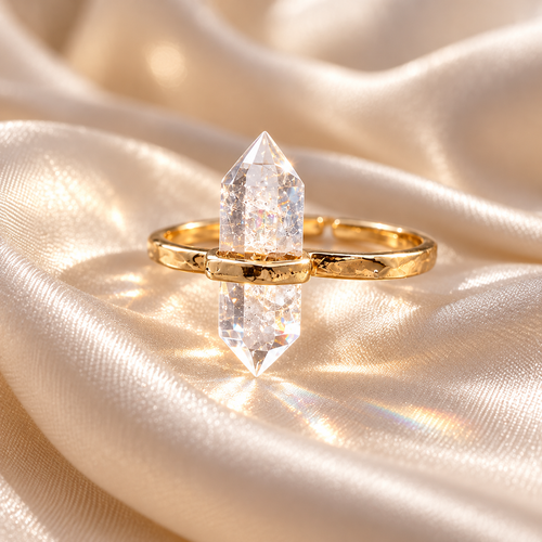 Clear Quartz Clarity Point Ring – Focus, Intention & Pure Energy