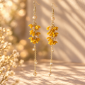 Golden Bloom Cascade Earrings