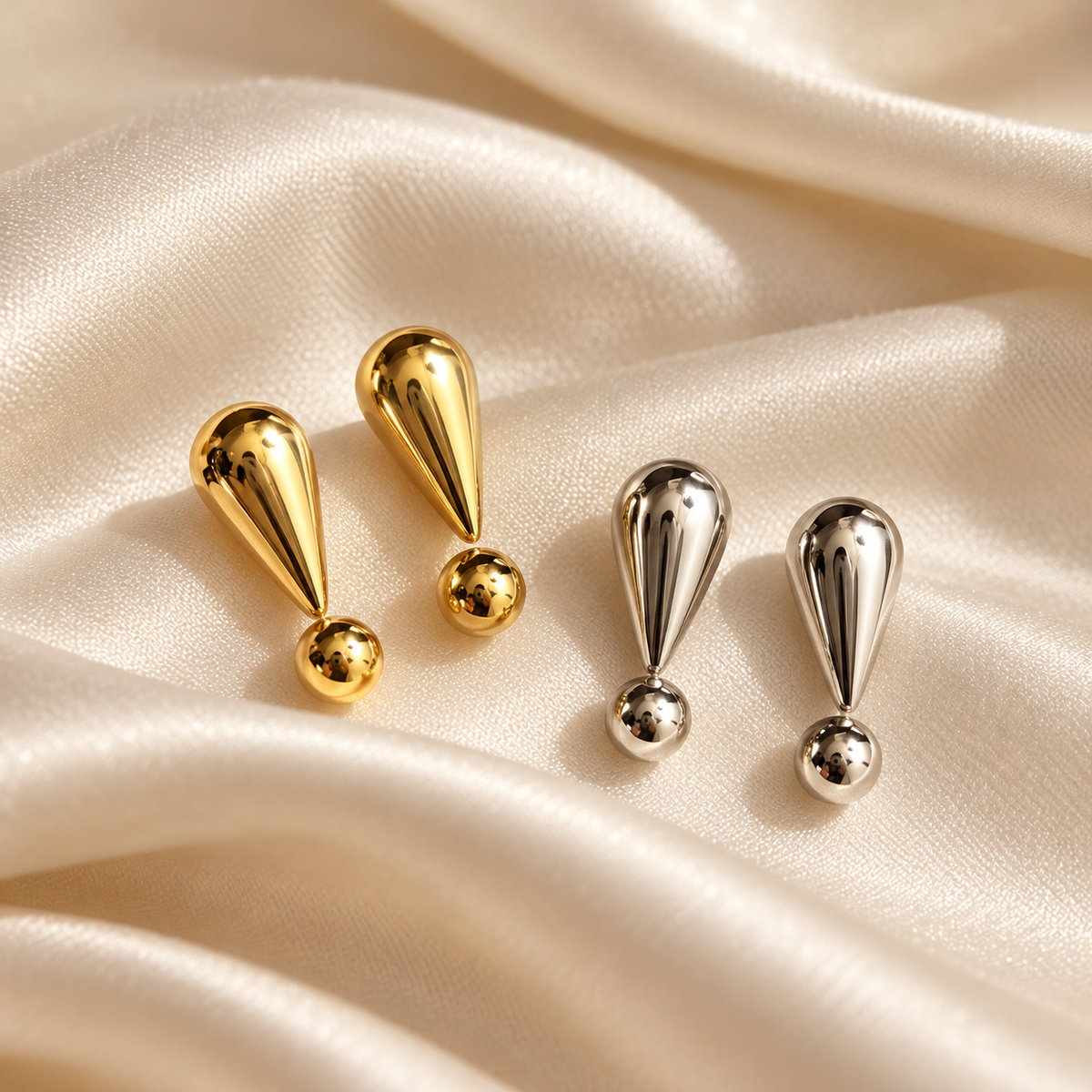 Bold Statement Exclamation Mark Stud Earrings