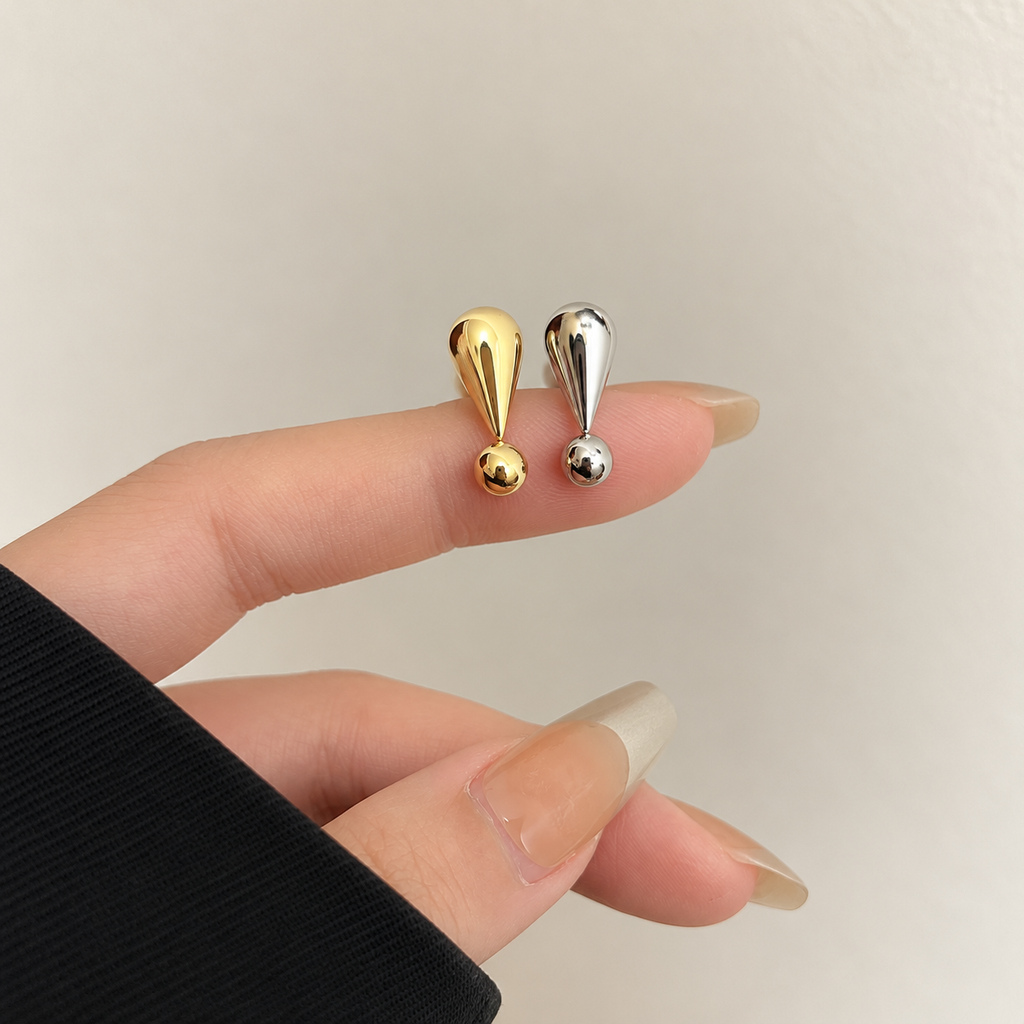Bold Statement Exclamation Mark Stud Earrings