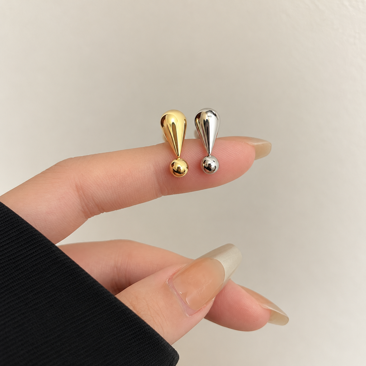 Bold Statement Exclamation Mark Stud Earrings