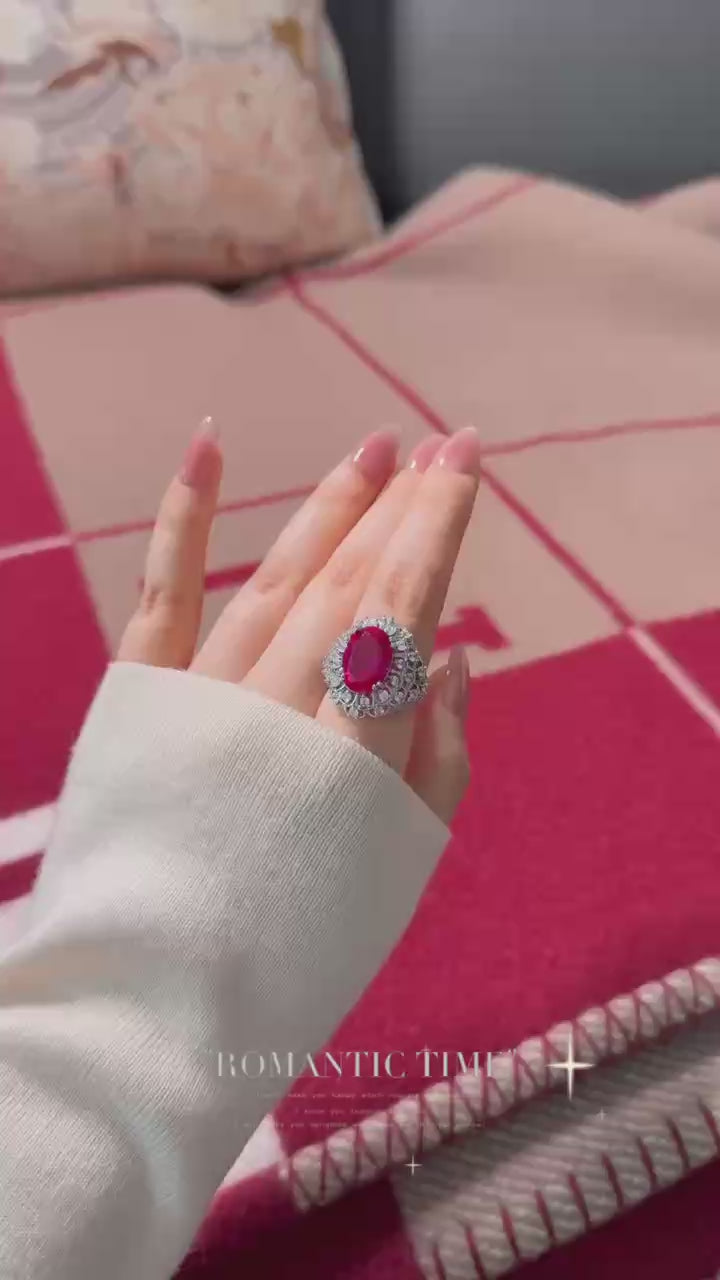Ruby Bloom Statement Ring