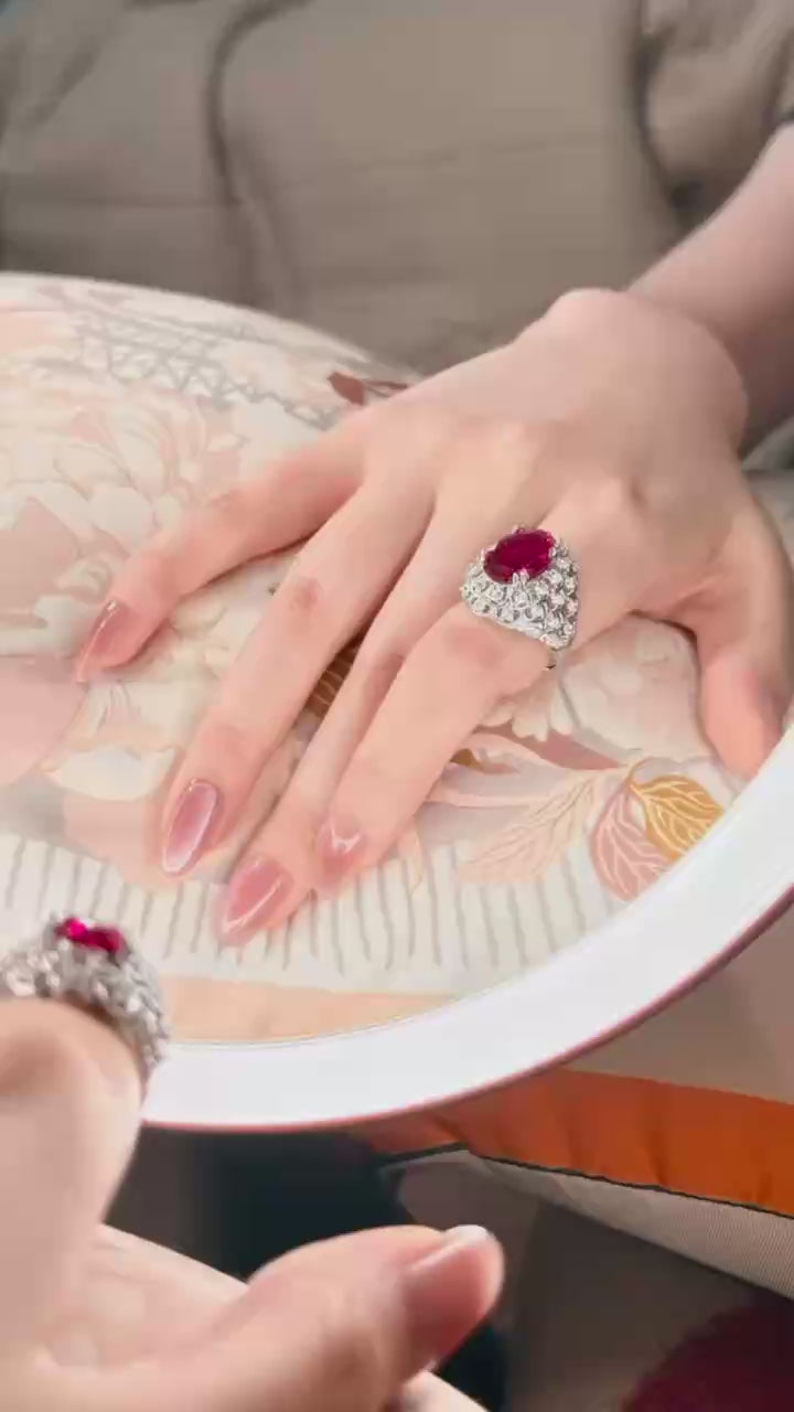 Ruby Bloom Statement Ring