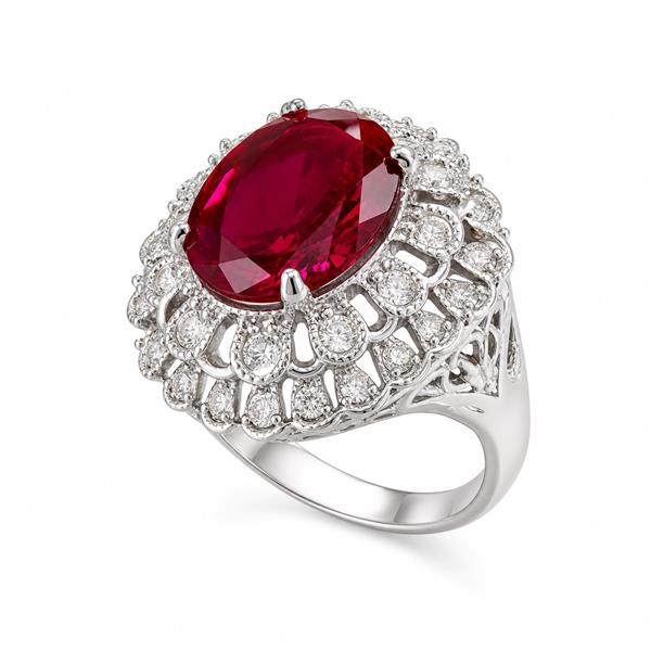 Ruby Bloom Statement Ring
